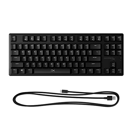 HyperX Alloy Origins Core – Teclado mecánico para juegos RGB, Tenkeyless, interruptores HyperX Aqua, (QWERTY – US Layout)