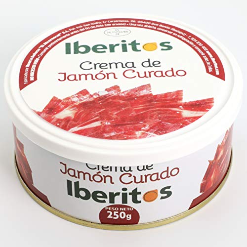 Iberitos - Lata de Crema de Jamon Curado - 250 Gramos