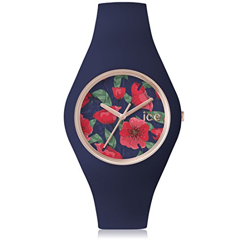 Ice-Watch - ICE flower Seduction - Reloj blu para Mujer con Correa de silicona - 001300 (Medium)