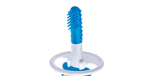 Intrucciones en lengua extranjera - MAM Massaging Brush ZEDMM702M - Cepillo para la limpieza de la cavidad oral del niño, 3 meses, azul