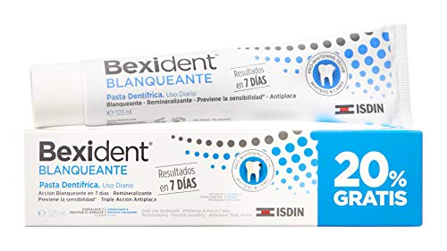 ISDIN Bexident Blanqueante - Pasta dentífrica (uso diario, resultados en 7 días) - 125 ml