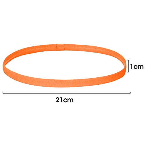 ITME 4 Pcs Diadema Deportiva Antideslizante Gruesa, Diadema Deportiva Elástica Colorida con Banda para el Sudor con Forro de Silicona para Hombres y Mujeres Fútbol / Baloncesto / Correr / Tenis / Yoga