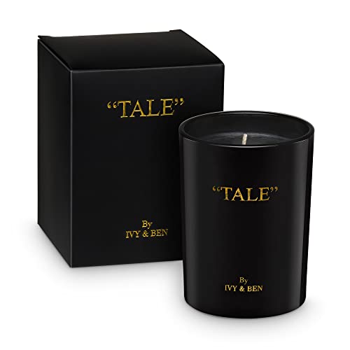 IVY & BEN NEW YORK - "Tale and Wonder" Collection - Vela aromática de lujo en vaso - 100% cera de soja, 260 g regalo para mujeres, hombres, cumpleaños, vela de soja