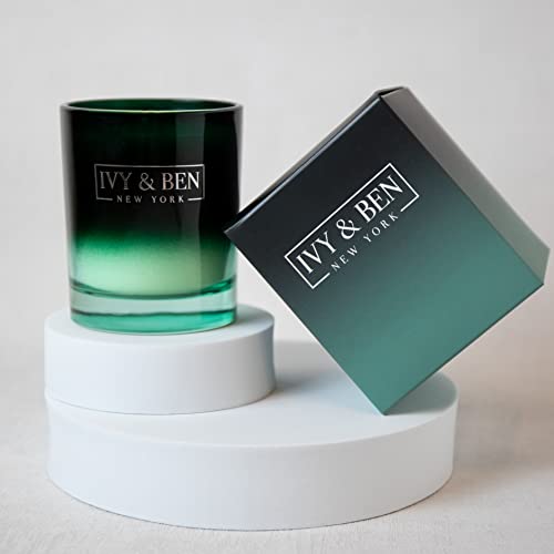 IVY & BEN NEW YORK - Vela aromática de lujo en tarro – 100% cera de soja, 200 g, regalo para mujeres, hombres, cumpleaños, vela de soja