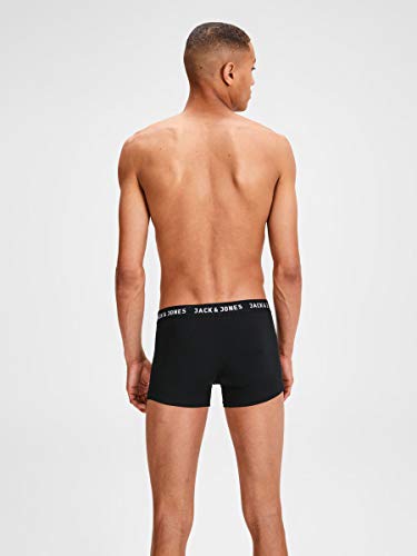 JACK & JONES Jachuey Trunks 5 Pack Noos Calzoncillos Boxer Hombre, Negro (Black Detail), L (Pack de 5)