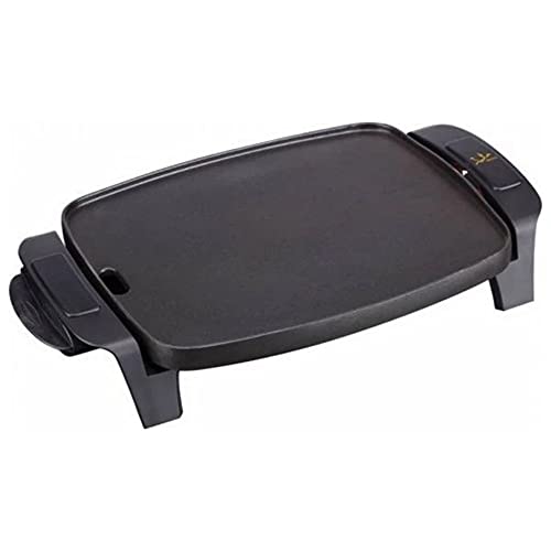 Jata GR205 Plancha de Asar Perfecta para Dos Personas Superficie 28 x 22 cm Antiadherente Bandeja Colectora de Salsas Apta para el lavavajillas Fabricada en España