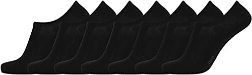 jbs men's bamboo socks, paquete de 3 calcetines cortos de bambú para hombre, negro, 41-44