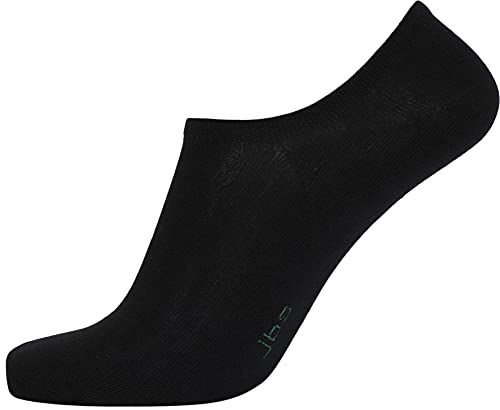 jbs men's bamboo socks, paquete de 3 calcetines cortos de bambú para hombre, negro, 41-44