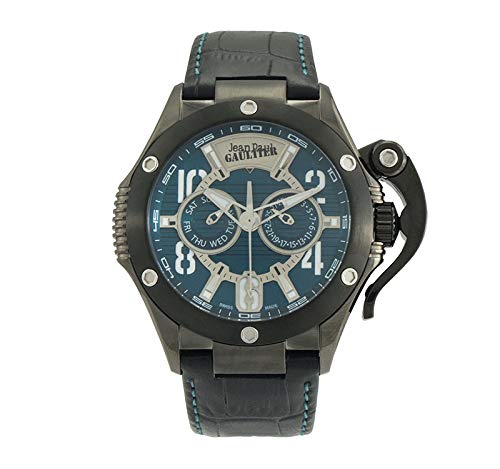 Jean Paul Gaultier Reloj de pulsera para hombre con correa de piel JPG0105004.