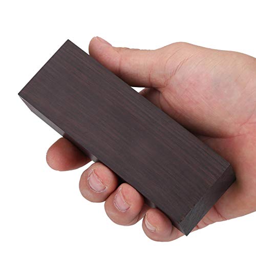 Jeankak Madera de ébano Negro, Madera de ébano Natural, Herramientas de Material de Bricolaje para Herramientas de Instrumentos Musicales (12 * 4 * 2,5 cm)