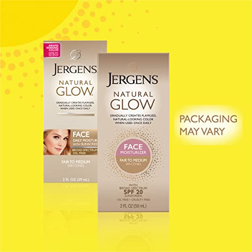 Jergens Natural Glow Healthy Complexion Daily Facial Moisturizer For Fair to Medium Spf 55g