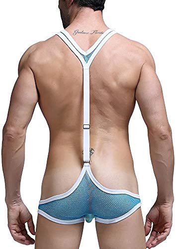 JFAN Tanga Hombre Calzoncillos Hombre Slip Tirantes Disfraz de Mankini de Borat Tanga Traje Bóxer Lencería Body para Hombre