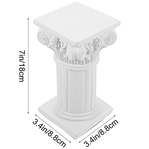 jojofuny Pilar Romano Columna Griego Estatua Columna Griego Escultura de Resina Estatuilla Boda Columna Decoración Decoración de Mesa de Boda