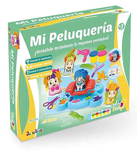 Juguetoon Juego de plastilina Mi Peluquería para niños.