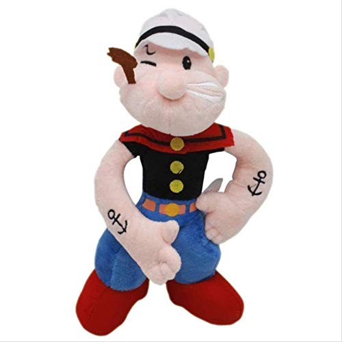 JZLMF Popeye Seaman - Muñeca de marinero (40 cm), diseño de peluche