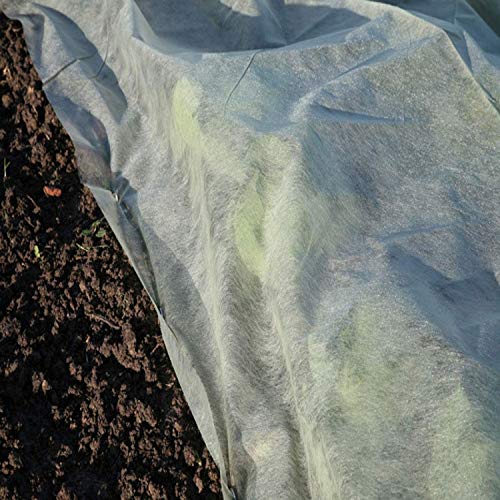 KAHEIGN 2 x 10M Vellón de Protección Contra Heladas para Plantas, 30g/m² Vellón de Jardín Paño Anticongelante para Plantas Tejido Fitosanitario de Invierno, Portada de Pájaros e Insecto