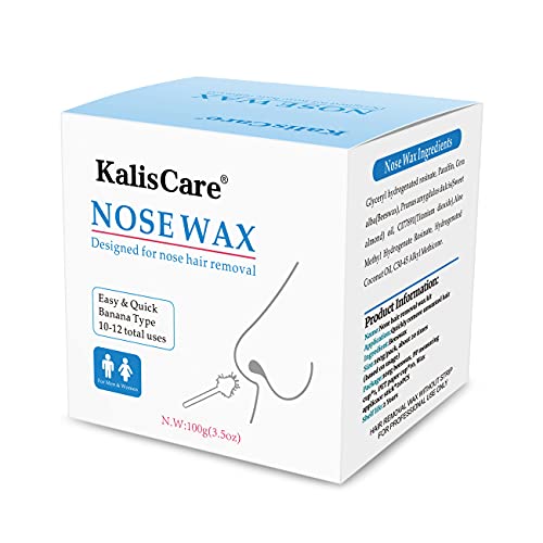 KalisCare Nose Wax Kit, Kit de depilación con cera para hombres y mujeres, 100 g