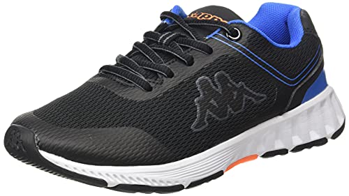 Kappa Faster Lace, Zapatillas Deportivas, Negro/Azul/Naranja, 39 EU