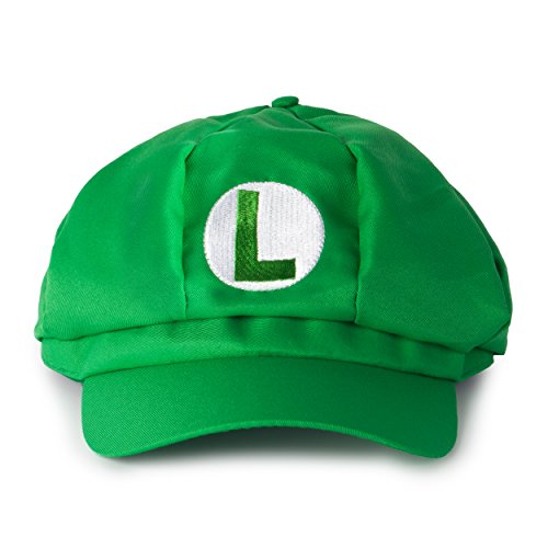 Katara Disfraz de Super Mario Bros. Gorra Clasica de Luigi Niños Adultos, Carnaval Cosplay, Color Verde (1659) , color/modelo surtido