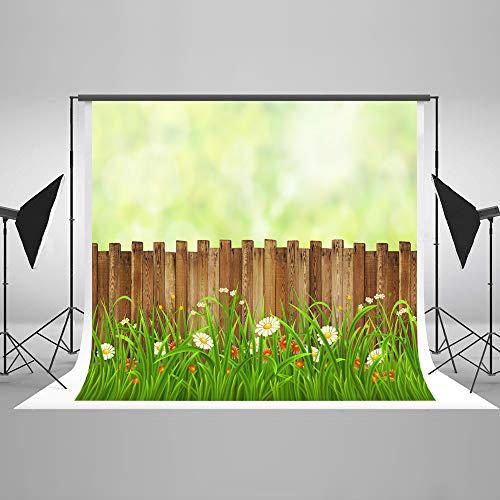 KateHome PHOTOSTUDIOS 2,2x1,5m Primavera Floral Fotografía de Fondo Vintage Textura de Pared de Madera Microfibra Dibujos Animados Fondos fotográficos para Accesorios de Estudio fotográfico