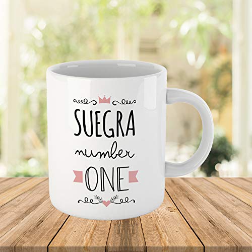 Kembilove Tazas Familiares – Preciosas Tazas para Toda la Familia – Tú Eres La Suegra Número Uno – Magníficas Tazas de Café para Hombres y Mujeres – Regalos Divertidos para Familiares y Amigos