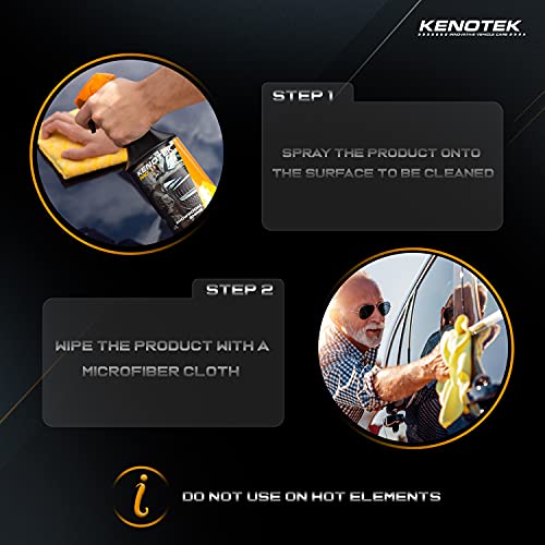 KENOTEK PRO "SHOWROOM SHINE" Cera Coche 1 L - Cera De Revestimiento Para Automóviles - Super Gloss Car Coating Spray - Luxor Wax - Un automovil brillante después de un uso