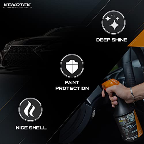 KENOTEK PRO "SHOWROOM SHINE" Cera Coche 1 L - Cera De Revestimiento Para Automóviles - Super Gloss Car Coating Spray - Luxor Wax - Un automovil brillante después de un uso