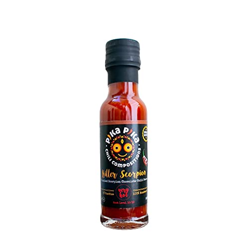 Killer Scorpion (100 ml.) - Salsa picante de chile Trinidad Scorpion // Picor: 10 de 10 // Para Picanteros // Made in Germany con corazón venezolano. Slow Food …