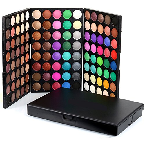 Kit de Maquillaje All in One, FantasyDay 120 Colores Sombra De Ojos Eyeshadow Paleta de Maquillaje Cosmética Profesional Navidad Belleza de Regalos con 10 Brochas Maquillaje para Cara, Base, Colorete