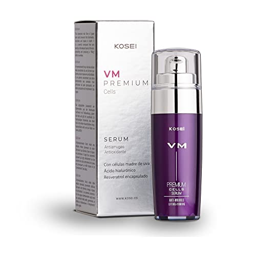 Kosei - VM Premium Cells - Sérum Antiarrugas - 30 ml - Rellenador de Arrugas - Con Ácido Hialurónico - Con Efecto Alisante - Sin Alcohol - Sin Colorantes - Vegano