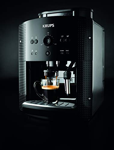 Krups Roma EA810870 - Cafetera superautomática, 15 bares, molinillo de café cónico de metal, con selección de cantidad e intensidad de café, Boquilla de vapor, 2 boquillas, incluye kit limpieza