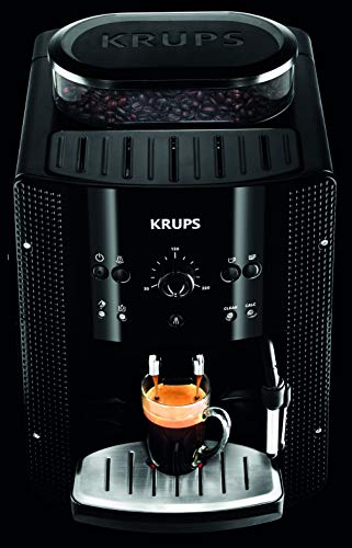 Krups Roma EA810870 - Cafetera superautomática, 15 bares, molinillo de café cónico de metal, con selección de cantidad e intensidad de café, Boquilla de vapor, 2 boquillas, incluye kit limpieza