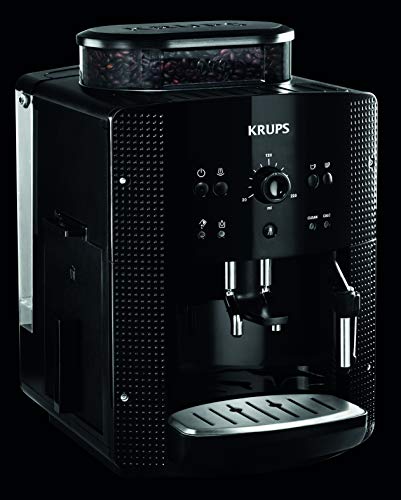 Krups Roma EA810870 - Cafetera superautomática, 15 bares, molinillo de café cónico de metal, con selección de cantidad e intensidad de café, Boquilla de vapor, 2 boquillas, incluye kit limpieza