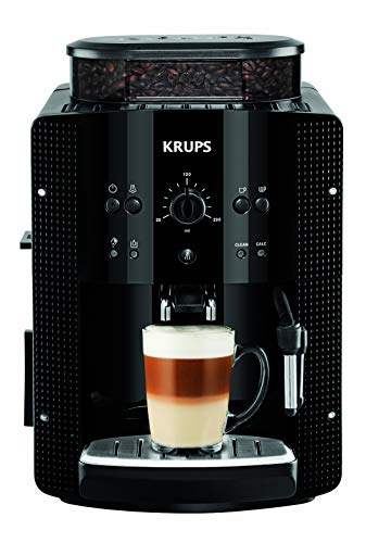 Krups Roma EA810870 - Cafetera superautomática, 15 bares, molinillo de café cónico de metal, con selección de cantidad e intensidad de café, Boquilla de vapor, 2 boquillas, incluye kit limpieza