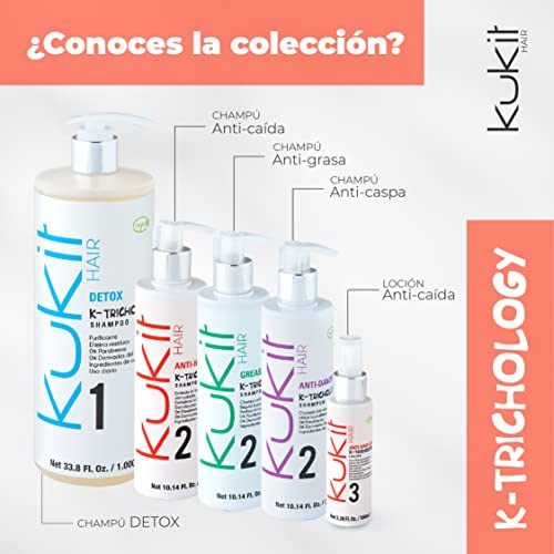 Kukit Hair - K-Trichology Anti Hair Loss 3 | Loción en spray para la Caída del Cabello | Tratamiento anticaída | Fortalece y densifica | 100 ml