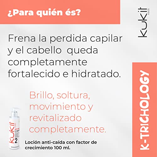 Kukit Hair - K-Trichology Anti Hair Loss 3 | Loción en spray para la Caída del Cabello | Tratamiento anticaída | Fortalece y densifica | 100 ml