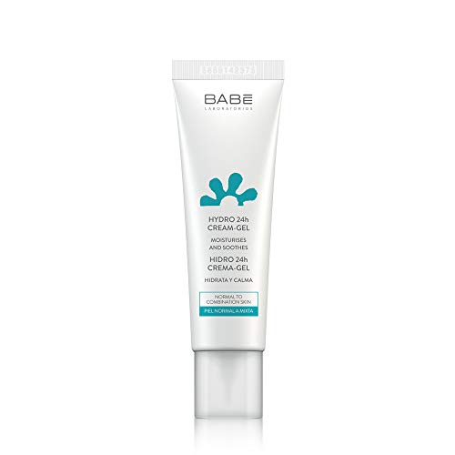 Laboratorios Babé - Crema Gel Facial Hidratante 24 Horas ml, Acabado Mate, Calmante, Rostros con Barba, Unisex, Refrescante, Piel Mixta