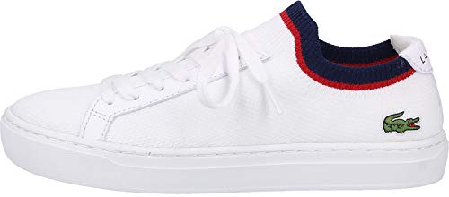 Lacoste 37CFA0016, Zapatillas para Mujer, Blanco (Wht/Nvy/Red 407), 36 EU