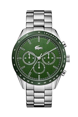 Lacoste Reloj Analógico para Hombre de Cuarzo con Correa en Acero Inoxidable 02011080