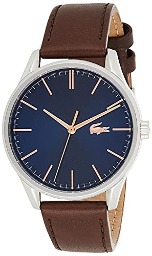 Lacoste Reloj Analógico para Hombre. de Cuarzo con Correa en Cuero 02011046