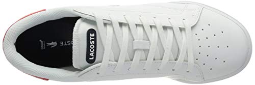 Lacoste Sport Twin Serve 0721 1 SMA, Zapatillas Hombre, Wht/Nvy/Red, 43 EU