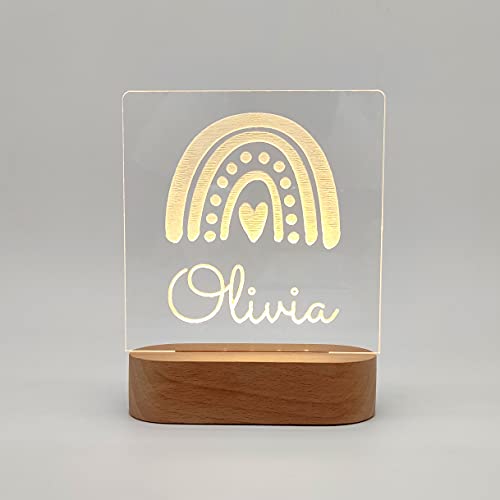 Lámpara personalizada para decoración infantil, regalo de cumpleaños y comuniones.