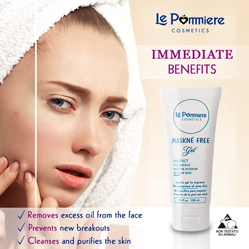 Le Pommiere Gel tratamiento Antiacné 100ml, remueve espinillas de cara, cuello y espalda. Acné ocasional. Adolescente, juvenil y hormonal