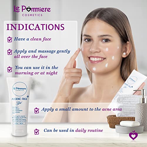 Le Pommiere Gel tratamiento Antiacné 100ml, remueve espinillas de cara, cuello y espalda. Acné ocasional. Adolescente, juvenil y hormonal