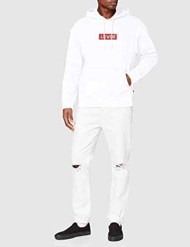 Levi's Relaxed Graphic Hoodie Sudadera, Blanco (Boxtab Pop White 0022), X-Large para Hombre