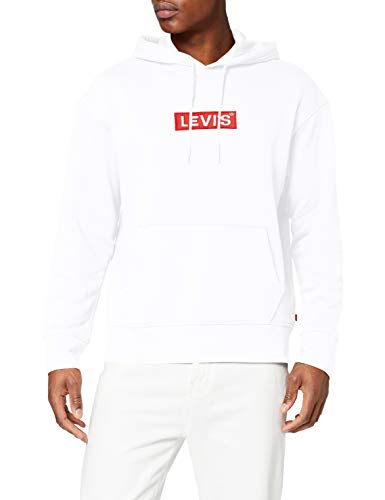 Levi's Relaxed Graphic Hoodie Sudadera, Blanco (Boxtab Pop White 0022), X-Large para Hombre