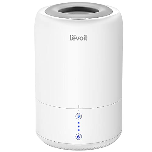 LEVOIT Top-Fill 1.8L Humidificador Ultrasónico para Bebés, Silencioso <28dB, Difusor Dura 20H con Modo de Sueño Inteligente, Apagado Automático,BPA Free a Habitaciones Bebés, Dormitorios, Oficinas