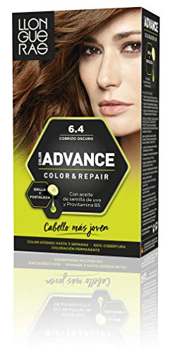 Llongueras Advance Tinte de Cabello Permanente Tono #6.4 Cobrizo Oscuro