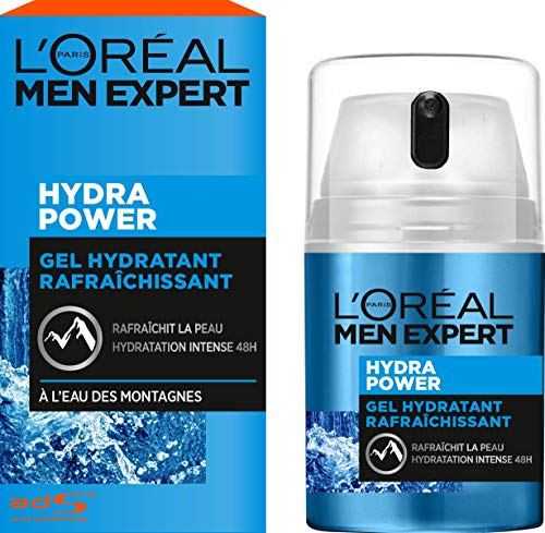 L'Oréal Men Expert - Gel Hydratant & Rafraîchissant pour Homme - Soin du Visage - Hydra Power - 50 ml
