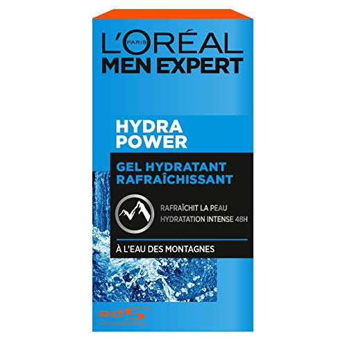 L'Oréal Men Expert - Gel Hydratant & Rafraîchissant pour Homme - Soin du Visage - Hydra Power - 50 ml